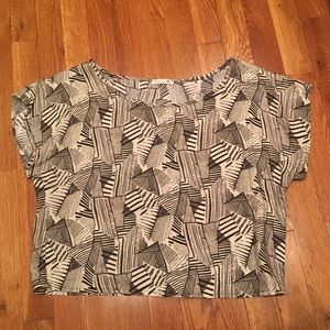 Black and White Patterned Tee